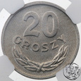 PRL, 20 groszy, 1962, NGC MS 64