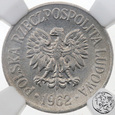 PRL, 20 groszy, 1962, NGC MS 64