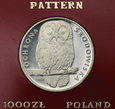 PRL, 1000 złotych, 1986,Sowa (na gałęzi) PRÓBA 