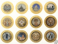 Niemcy, zestaw numizmatów, Kościoły Drezna, 12 szt, 2020