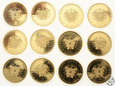 Niemcy, zestaw numizmatów, Kościoły Drezna, 12 szt, 2020