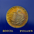 PRL, 500 złotych, 1984, Łabędź