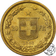 Szwajcaria, 20 franków, 1883 