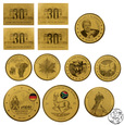 Niemcy/ Czad, 12 x 3000 franków, 1/500 oz Au 999