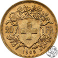 Szwajcaria, 20 franków, 1905 B