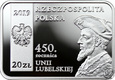 III RP, 20 złotych, 2019, 450. rocznica Unii Lubelskiej 