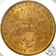 USA, 20 dolarów, 1899, PCGS MS 62