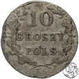 Polska, Powstanie Listopadowe, 10 groszy, 1831 KG