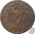 Indie Holenderskie, 1 duit, 1745