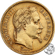 Francja, 20 franków, 1861 A