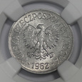 PRL, 20 groszy, 1962, NGC MS 66