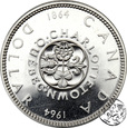 Kanada, 1 dolar, 1964, Charlottetown i Quebec