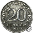 Królestwo Polskie, 20 fenigów, 1917