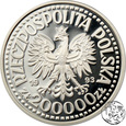 III RP, 200000 złotych, 1993, Jagiellończyk popiersie 