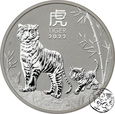 Australia,1 dolar, 2022, Rok Tygrysa, uncja srebra