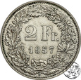 Szwajcaria, 2 franki, 1957