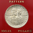 PRL, 100 złotych, 1966, Mieszko i Dabrówka popiersia, PRÓBA