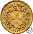 Szwajcaria, 20 franków, 1912 B