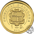 NMS, Andora, 1 dinar, 2012,  Wenus z Milo