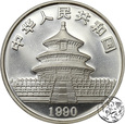 Chiny, 10 yuan, 1990, Panda, uncja srebra