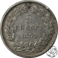 Francja, 5 franków, 1832 A