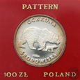 PRL, 100 złotych, 1983, Niedźwiedzie PRÓBA
