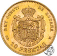 Hiszpania, 10 peset, 1878 (1962) @