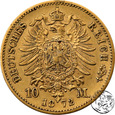 Niemcy, Wirtembergia, 10 marek, 1872 F
