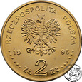 III RP, 2 złote, 1995, Atlanta 1996 - zapaśnicy, pozłacane