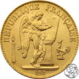 Francja, 20 franków, 1897 A, Anioł