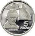 Australia, 5 dolarów, 1994, Ludwig Leichhardt