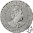 Australia, 2 dolary, 2020, kookaburra, 2 uncje srebra
