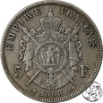 Francja, 5 franków, 1868 A