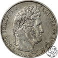 Francja, 5 franków, 1844 W