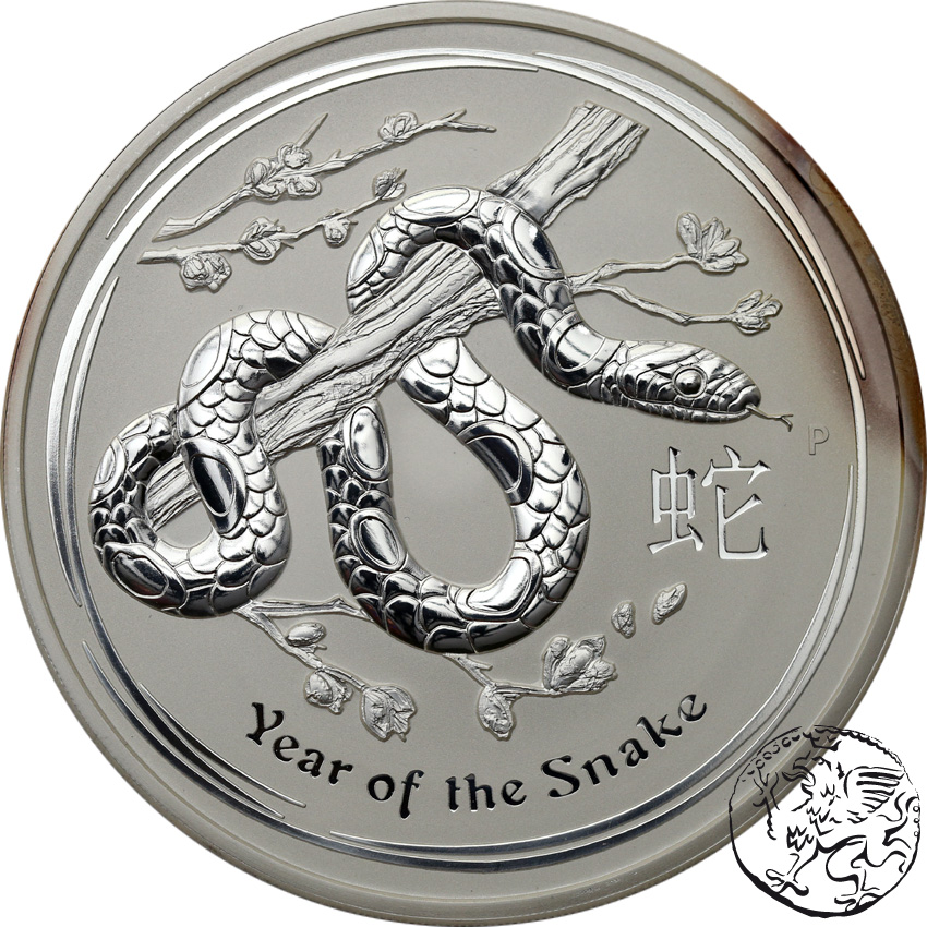 Australia, 30 dolarów, 2013, Rok Węża, 1 kilogram Ag