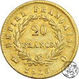 Francja, 20 franków, 1813 Q, Perpignan 