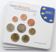 Niemcy, 5 x zestaw monet obiegowych euro, 2005, mennice - A/D/F/G/J