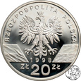 III RP, 20 złotych, 1998, Ropucha Paskówka 