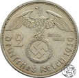 III Rzesza, 2 marki, 1939 A, Hindenburg