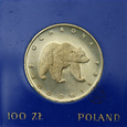PRL, 100 złotych, 1983, Niedźwiedź