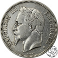 Francja, 5 franków, 1868 BB