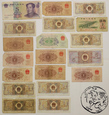 Chiny, LOT banknotów -19 szt