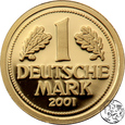 NMS, Niemcy, numizmat, 1 marka 2001