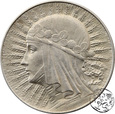 II RP, 5 złotych, 1934,  głowa kobiety