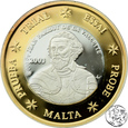 Numizmat, Malta, 2003, próbne euro, Ag 999