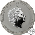 Australia, 1 dolar, 2015, Rok Kozy, kolorowana, uncja srebra