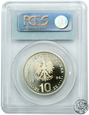 III RP, 10 złotych, 1996, Mazurek Dąbrowskiego, PCGS PR 69