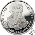 III RP, 200000 złotych, 1993, Jagiellończyk popiersie 