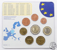 Niemcy, 5 x zestaw monet obiegowych euro, 2002, mennice - A/D/F/G/J