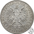 II RP, 10 złotych, 1932, głowa kobiety ze znakiem